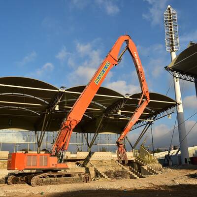 Hier wird das Hanappi-Stadion abgerissen