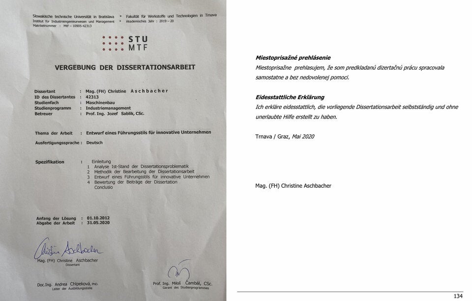 Christine Aschbacher Plagiatsvorwürfe Dissertation