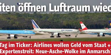 Europas Luftraum sperrt wieder auf