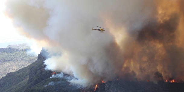 Buschbrände außer Kontrolle