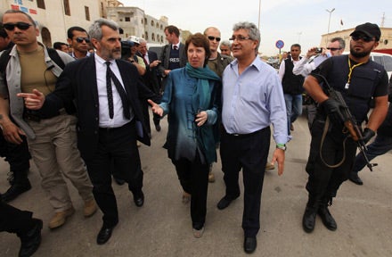 Ashton EU Libyen Rebellen Bengasi