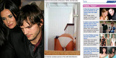 Ashton zeigt Demis Po auf Twitter