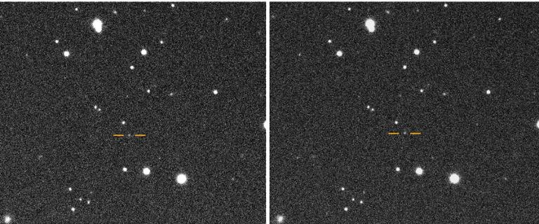 Der Asteroid 2025 SC79 benötigt lediglich 128 Tage für eine Runde um die Sonne. Die Fotos wurden am selben Tag gemacht, an dem er erstmals festgestellt wurde. 