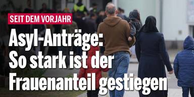 Asyl-Anträge: So stark ist der Frauenanteil gestiegen