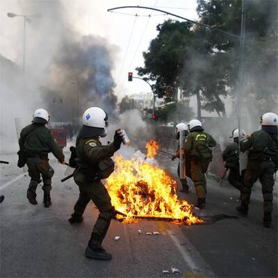 Ausschreitungen in Athen