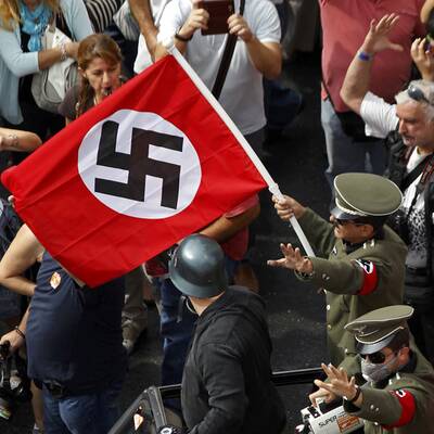 Hass-Proteste in Athen vor Merkel-Ankunft