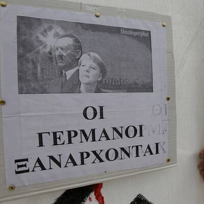 Hass-Proteste in Athen vor Merkel-Ankunft