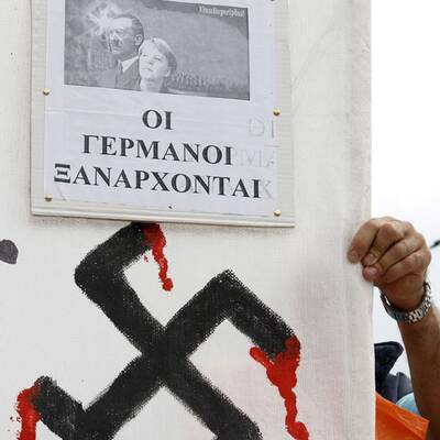 Hass-Proteste in Athen vor Merkel-Ankunft