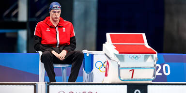 Österreichs Schwimmer Felix Auböck