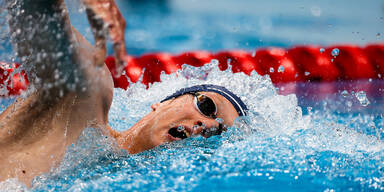 Weltmeister Aub&ouml;ck &uuml;ber 200 m Kraul Zw&ouml;lfter