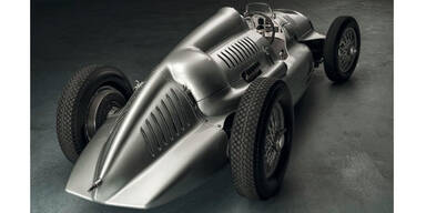 Auto Union Silberpfeil Typ D kommt heim