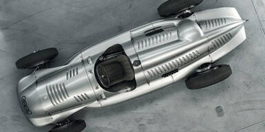 Auto Union Silberpfeil Typ D kommt heim