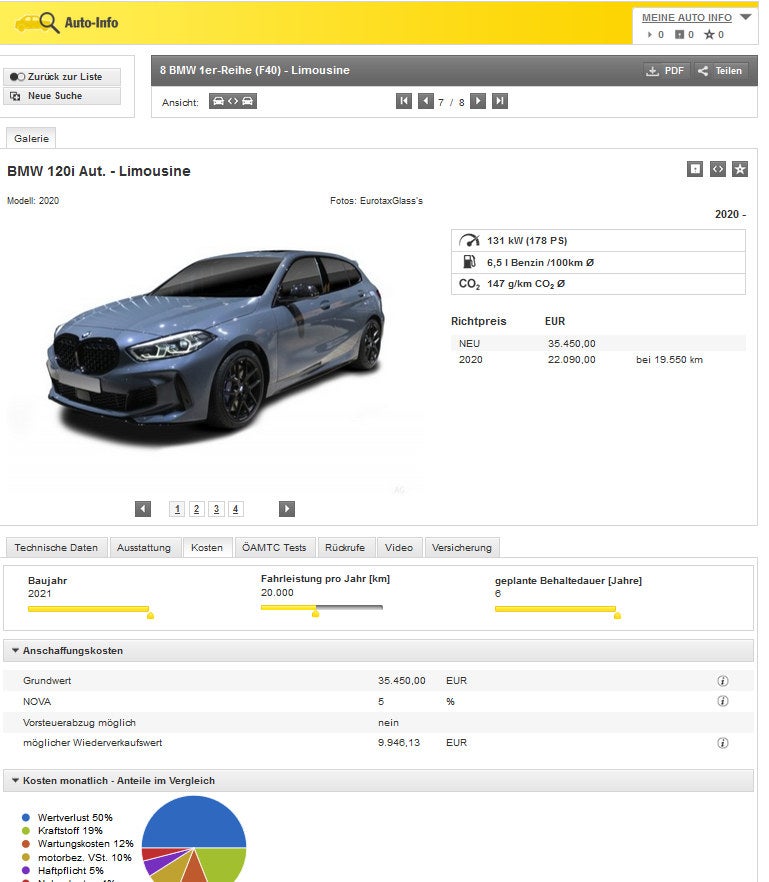 Gratis-Tool für Kostenvergleich von E-Autos und Verbrennern