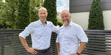 Aurevo Gesch&auml;ftsf&uuml;hrer Thomas Lanzerstorfer (li.), Stefan Wagner (re.)