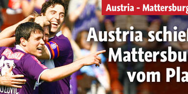 Austria schießt Mattersburg vom Platz