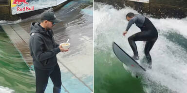 Über 8 Stunden: Austro-Surfer bricht Weltrekord für längsten Wellenritt