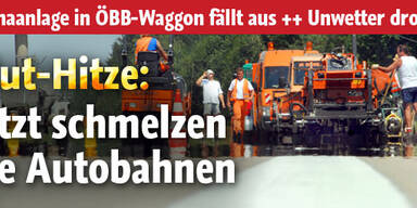 Gluthitze: Autobahnen schmelzen
