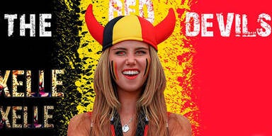 Sexy Belgien-Fan erhält Werbevertrag