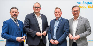 v.l.:. BPO NR Bgm. Friedrich Ofenauer, BGF Stefan Klammer, Simon Obermayer und VPN&Ouml;-LGF LAbg. Matthias Zauner&nbsp;