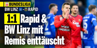 1:1 - Rapid und BW Linz gehen nach heißen Kampf in Winterpause