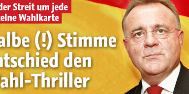 Eine halbe Stimme entschied Wahl-Thriller
