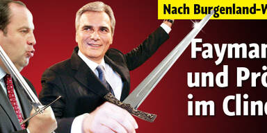 Koalitionskrach: Faymann & Pröll im Clinch