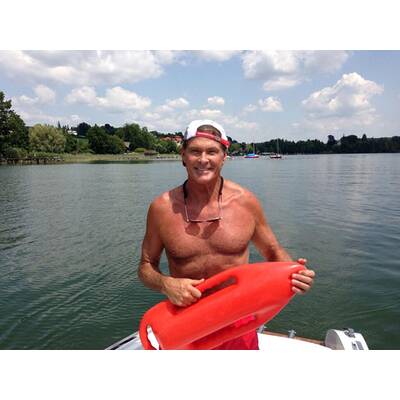 David Hasselhoff hat Spaß in Oberösterreich