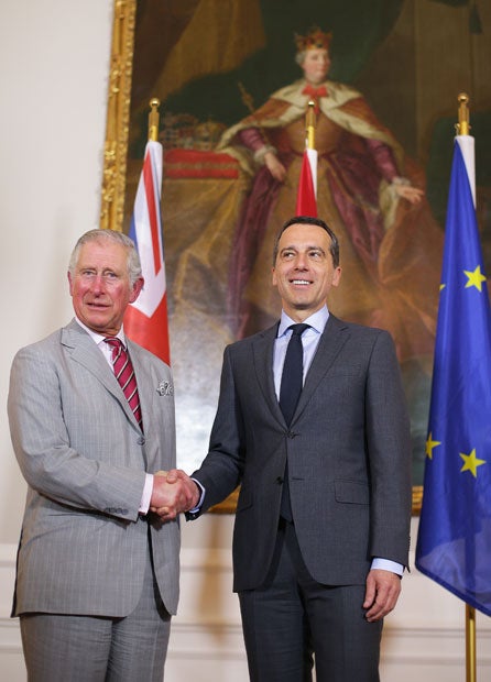 Prinz Charles & Bundeskanzler Christian Kern