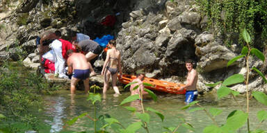 Unfall Sturz vom Felsen Bad Ischl