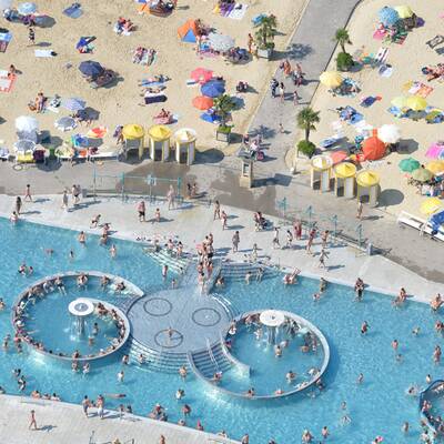 So wurden die Bäder bei der letzten Hitze-Welle vor ein paar Tagen gestürmt