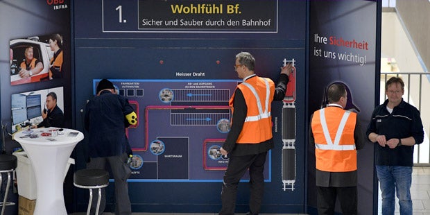 Bahnhof Sicherheitsaktion