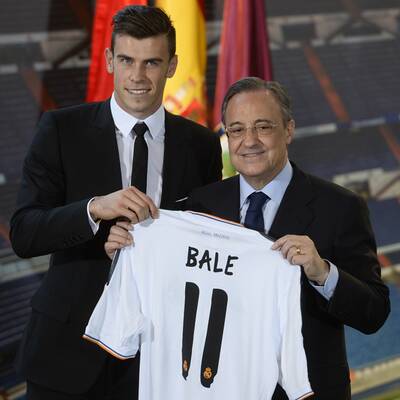 Hier wird Gareth Bale bei Real Madrid vorgestellt