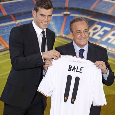 Hier wird Gareth Bale bei Real Madrid vorgestellt
