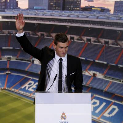 Hier wird Gareth Bale bei Real Madrid vorgestellt