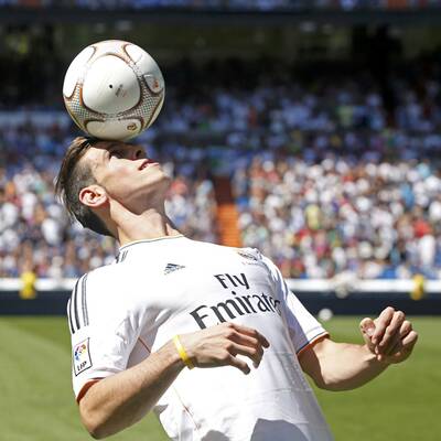 Hier wird Gareth Bale bei Real Madrid vorgestellt
