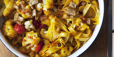 Bandnudeln mit Karfiol