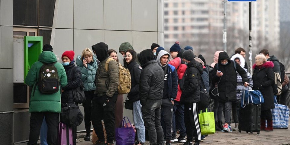 Panik in Kiew: Massenflucht aus der Hauptstadt