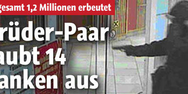 Verbrecher-Duo raubte 14 Banken aus
