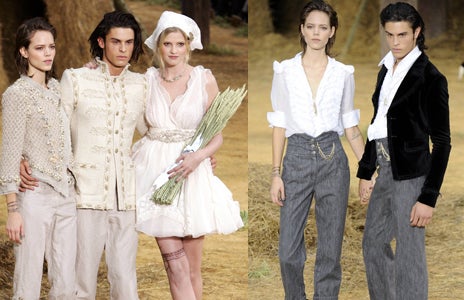 Baptiste Giabiconi bei der Chanel-Show Frühjahr/Sommer 2010