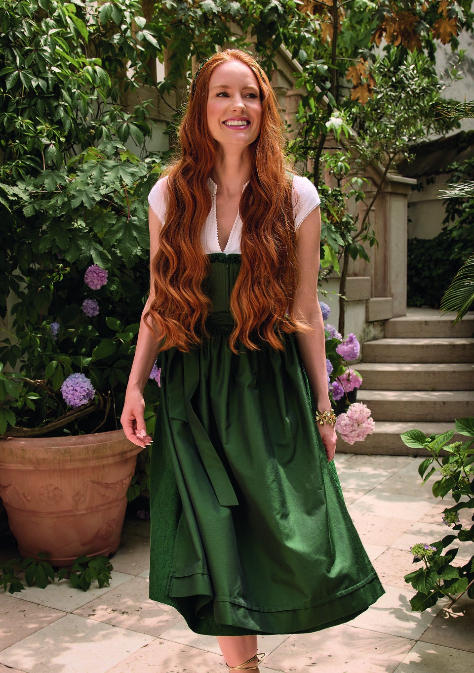 In MADONNA zeigt Barbara Meier ihre greenline by Angermaier-Kollektion. 