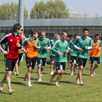 So lief das 1. Rapid-Training unter Barisic