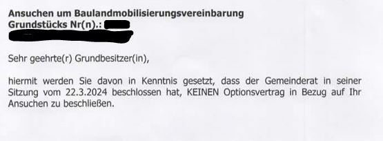 Baulandmobilisierungsvertrag Kampits