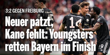 Neuer patzt, Kane fehlt: Youngsters retten Bayern