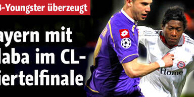 Youngster Alaba mit Bayern weiter