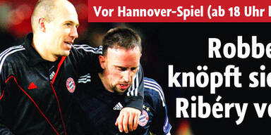 Robben nimmt sich Ribéry zur Brust
