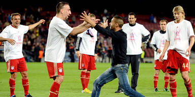 Ribery feiert mit Flitzer