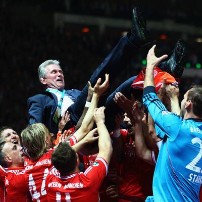 So feiern die Bayern den Pokal-Titel