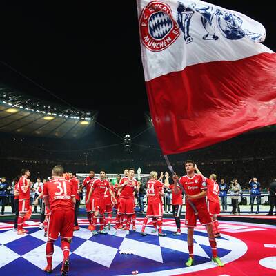 So feiern die Bayern den Pokal-Titel