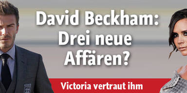 David Beckham: Drei neue Affären?