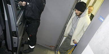 Beckham nach seiner Operation in Finnland